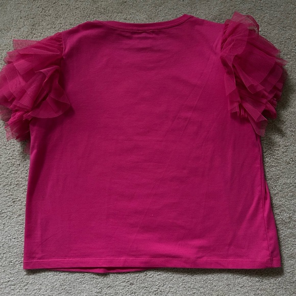 Hot Pink Ruffled Top - Picture 2 of 5